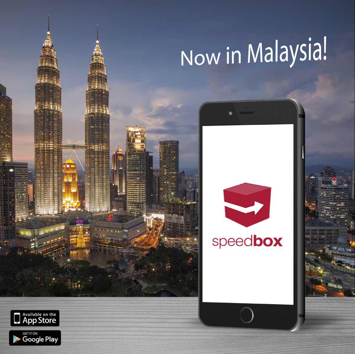 SpeedboxMaster's tweet image. Speedbox is now LIVE IN MALAYSIA!!
#ProjectDestination #SpeedboxApp  #SpeedboxMalaysia #WePickPackDeliver