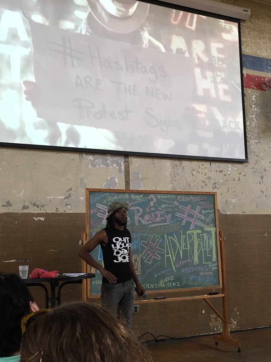 KateStoltzfus's tweet photo. Hashtags are the new protest signs. @DSKinsel @pittsburgh_cm  #boomconcepts #cmpgh https://t.co/bV9C4Y9DST
