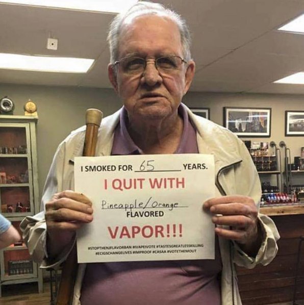 CloudrideVapor's tweet photo. 'Vape juice flavors are made to get kids hooked' SMH. #notblowingsmoke #vape #quitsmoking https://t.co/o2Wll8zcXh