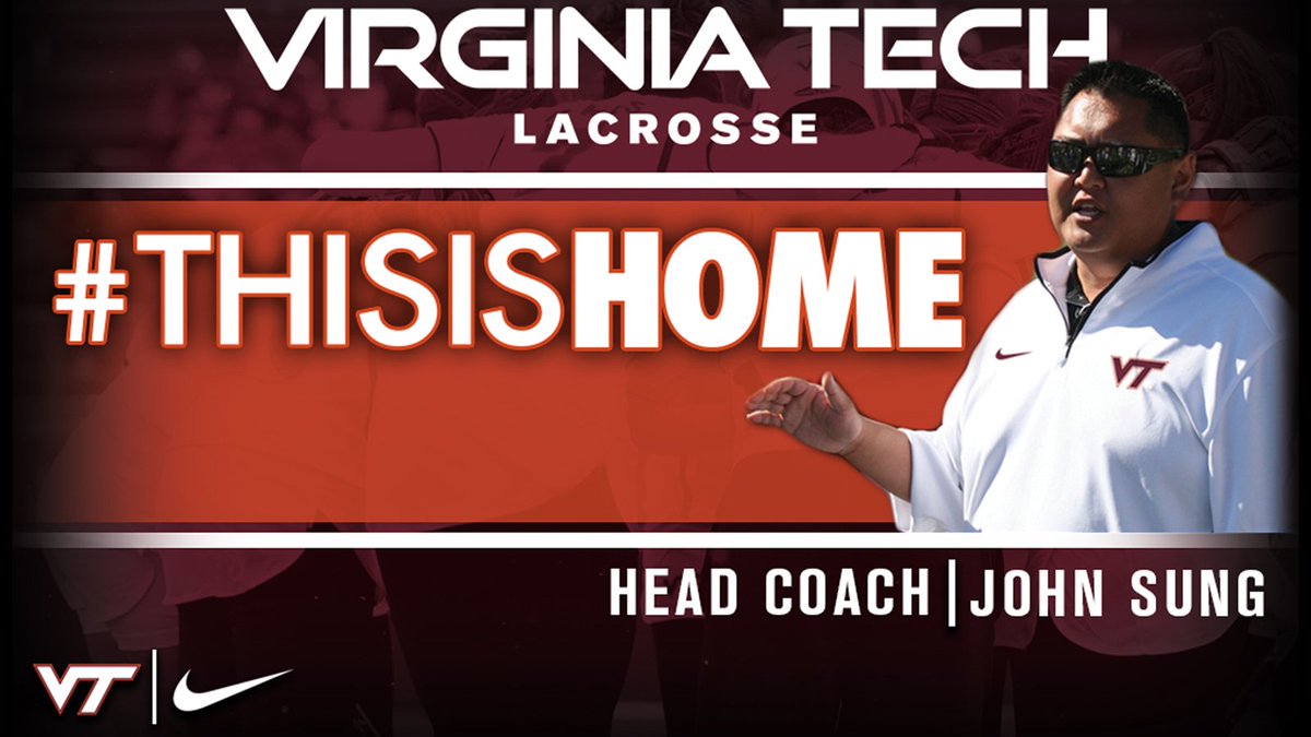 HokiesLax's tweet photo. Welcome the #Hokies new head women's lacrosse coach, John Sung!
#ThisIsHome
Full Release: https://t.co/akTQFd5xyO https://t.co/KCQrvEuhRQ