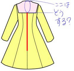 服の作り方と型紙うさこの洋裁工房 セーラーカラーのワンピースをファスナーを背中にして作りたいけど えりの後ろはどうしたらいいの という場合はえりを別のつけ衿にして作ればいいよ ここにセーラーカラーの改造パーツがあるよhttps T Co Amszzxwiqe