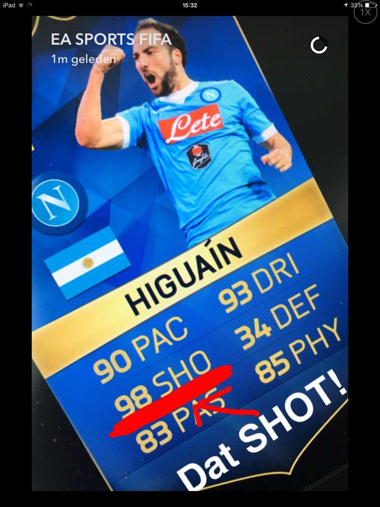 Jellee98's tweet photo. Look at the stats of TOTS higuain !!!! @MattHDGamer https://t.co/Td7pZj9KD7