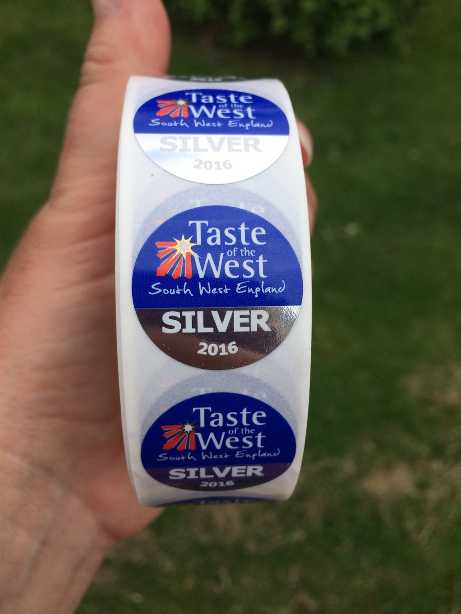 BathHarvest's tweet photo. @Tasteofthewest Silver stickers arrived just in time for @BOSfoodfest tomorrow.  Awarded for Basil &amp; Bhut Infused. https://t.co/yONzFaMah1