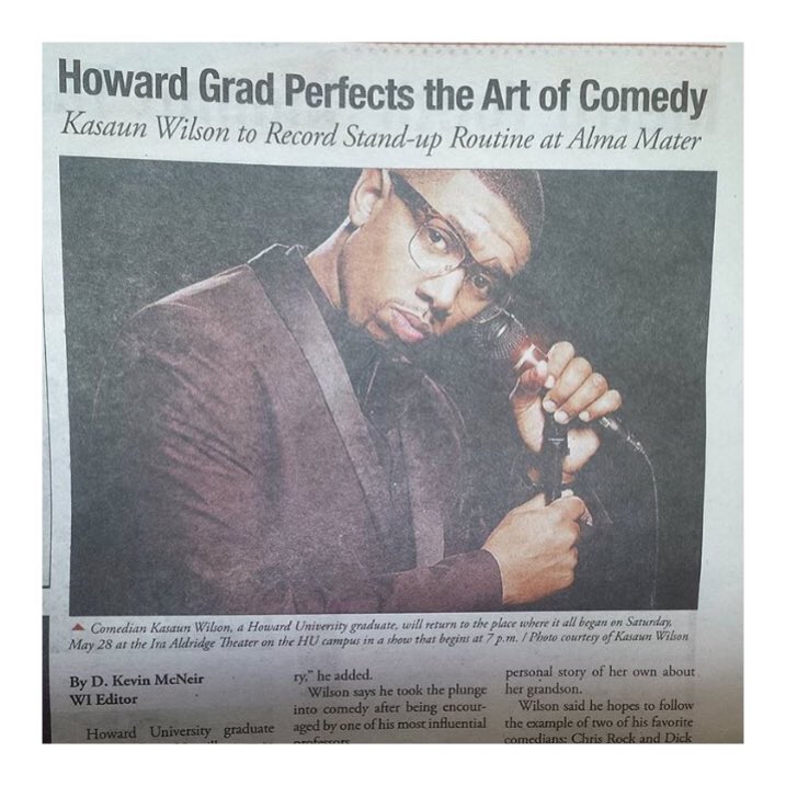 TheBCarter's tweet photo. Thank you @WashInformer for the feature of client, @TheLifeofKay! Comedy show tomorrow at 7pm! https://t.co/xDqgLsOrNb
