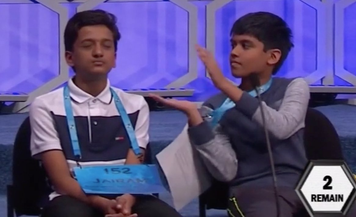 BleacherReport's tweet photo. VIDEO: The Spelling Bee co-champ’s troll game is 💯
https://t.co/0WyPowaNO4 https://t.co/AACWzlJlRD