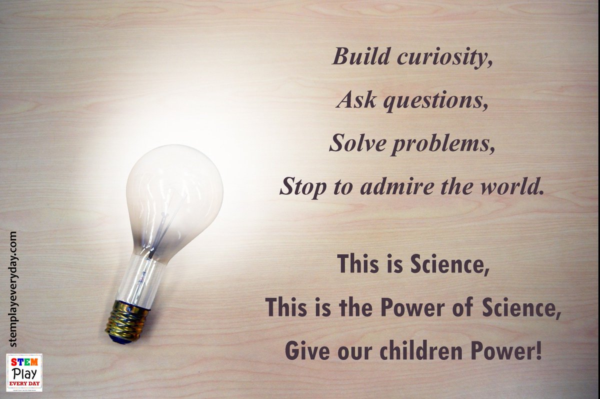 STEM_Play's tweet photo. Give our #children the #power of #science. #STEM #education #inspiration #KnowledgeIsPower #STEMplayeveryday https://t.co/rPACuTlRYo
