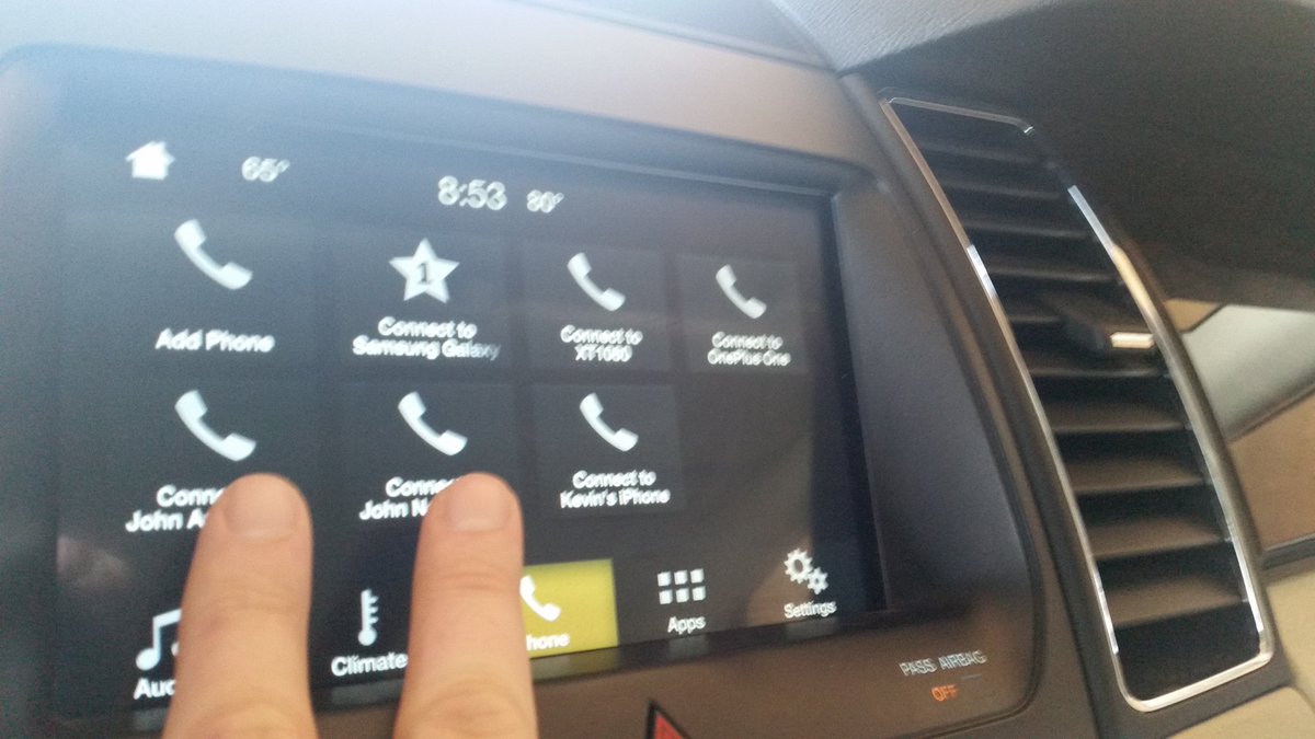 HORNECyber's tweet photo. Heading back to Starkville. Syncing your phone to the rental? Bad Idea. #TwoJohns #FingerRedaction https://t.co/U5loHnvKyH