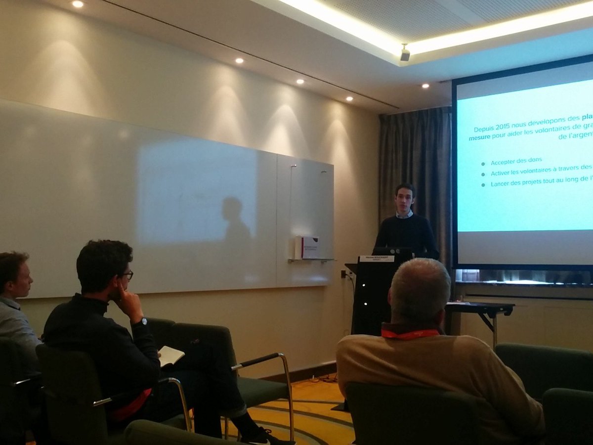 Koalect's tweet photo. Our CEO Maxime Bouckaert talking about online fundraising practices @ASBLissimo #asblissimo #fundraising https://t.co/jDPzwXWqaI