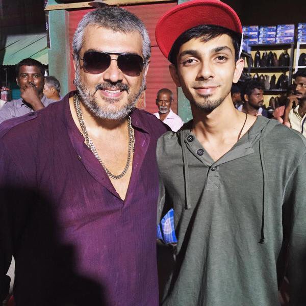 anirudhofficial's tweet photo. Excited to score for Ajith sir and @directorsiva yet again :) 
#Thala57 
Love,
Anirudh https://t.co/h9pHx2NENH