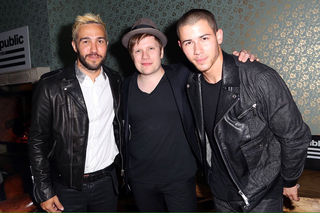 pete wentz, patrick stump and nick jonas