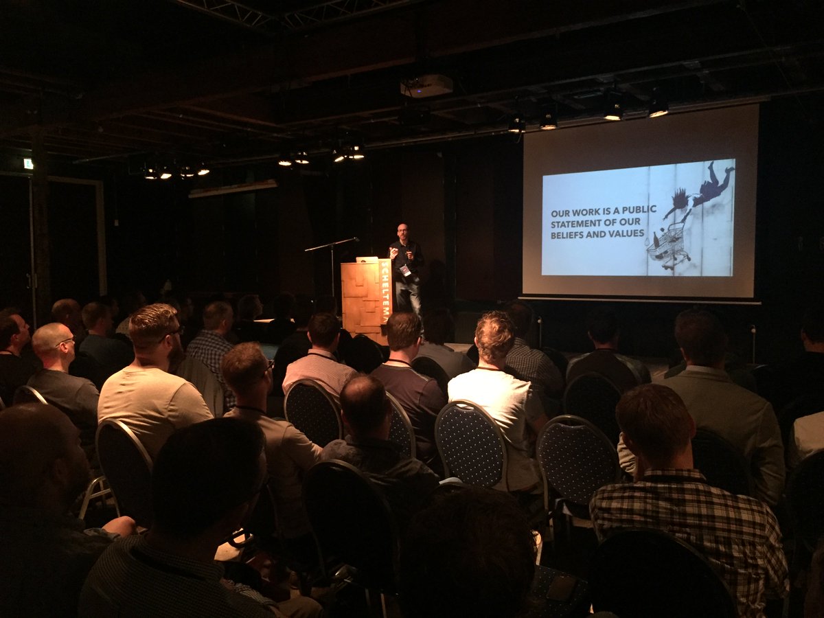 geeuphq's tweet photo. . @monooso on the choices we make and how it affects our business. https://t.co/r1E81N7h0v