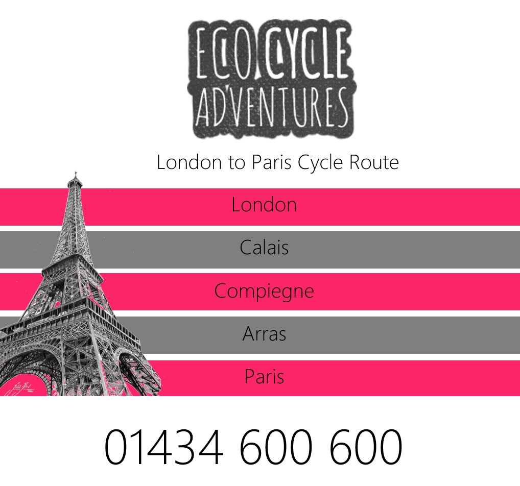 EcoCAdventures's tweet photo. Route: London to Paris Cycle Route
Distance: 1188km
#BoostHexham #Hexham #Cycling #Northumberland #NorthEast https://t.co/vSSvS3iFKW