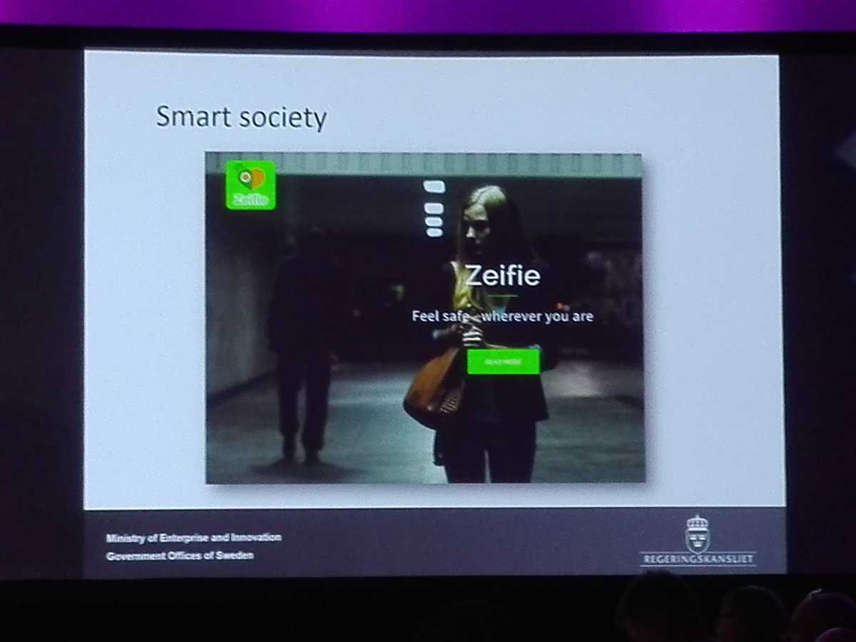 NordicDay2016's tweet photo. Great startups in Sweden! One of many to be introduced by Mr Magnus Enzell #NordicDay2016 #EstICTWeek https://t.co/bSQN1L81j0