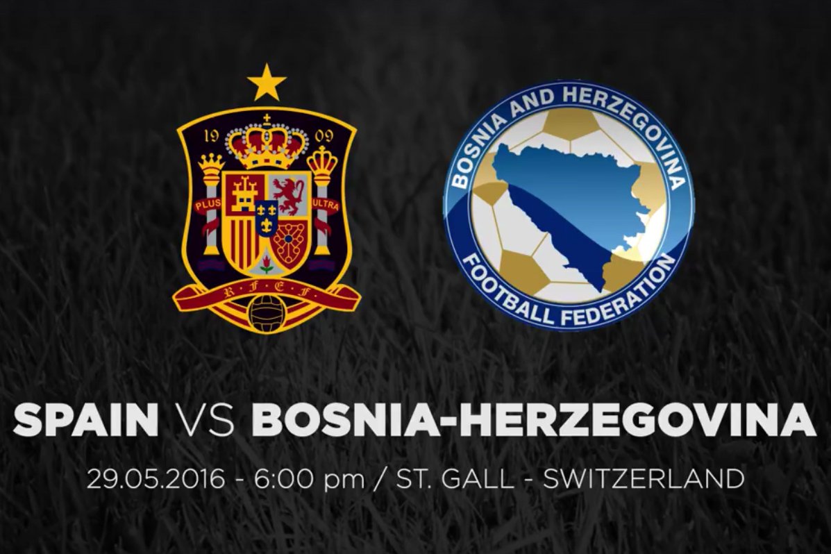 FCSG_1879's tweet photo. Vor der Pause noch mal Fussball in der #AFGARENA: #Spanien vs #BosnienHerzegowina. Tickets: https://t.co/rCOgtDAkIU https://t.co/YUJv8jVcp4