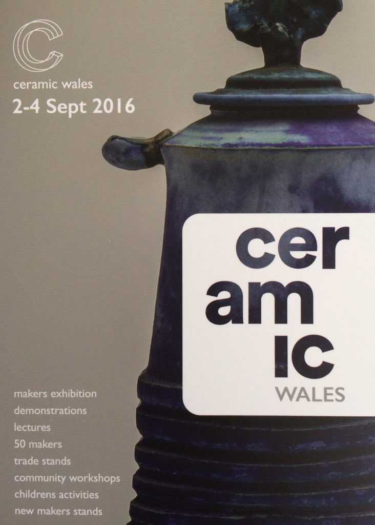 #ceramicwales  a fantastic new international #makers selling event <a href="/GlyndwrUni/">Wrexham Glyndwr University</a> School of #art &amp; #design 2-4th Sept.