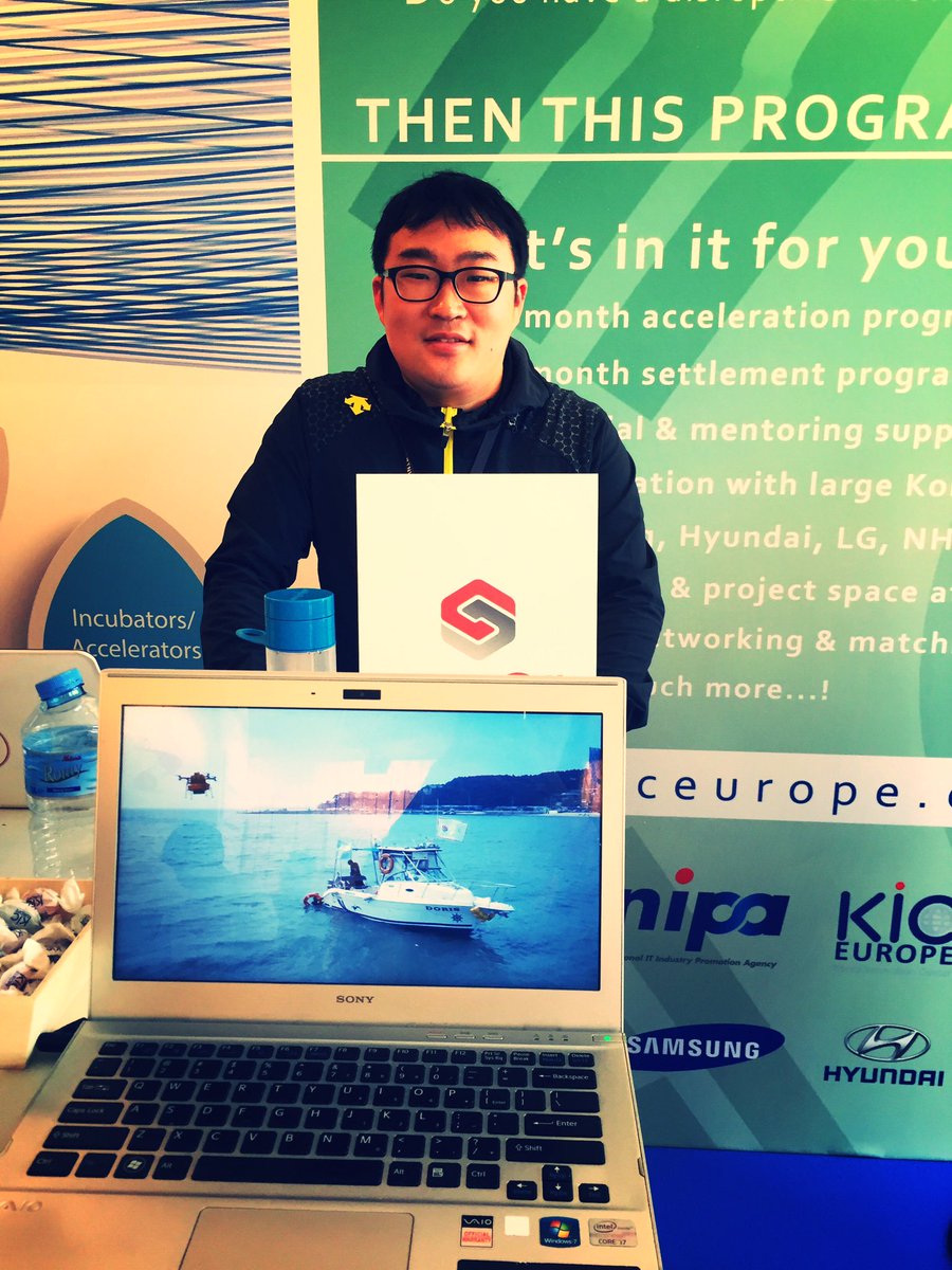 KIC_Europe's tweet image. SOOMVI is a search and secure drone system. Visit him at #TNWEurope @TNWconference #koreantech #StartupAutobahn