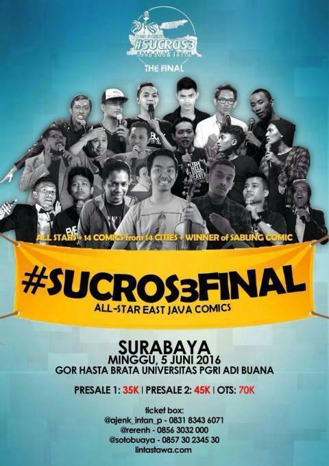 karimsujatmiko's tweet photo. Kalian kelewatan ini, menyesal berkepanjangan. asli. =))
Euforianya luar biasa. #Sucros3finalsby @StandUpIndo_SBY https://t.co/LJq2jrjVlW