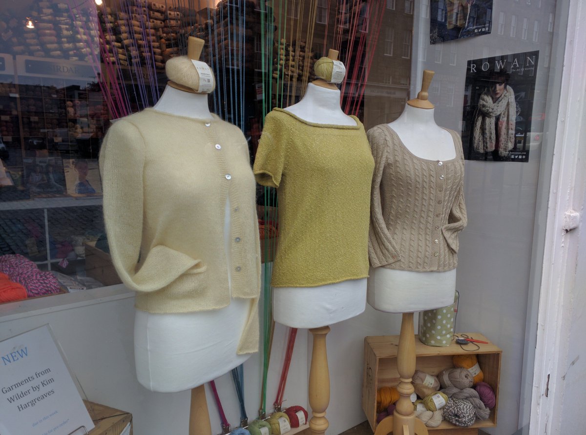 Nothing like Kim Hargreaves to brighten up a dreich day in #Edinburgh. <a href="/RowanYarns/">Rowan Yarns</a> Wilder goo.gl/d3MofM