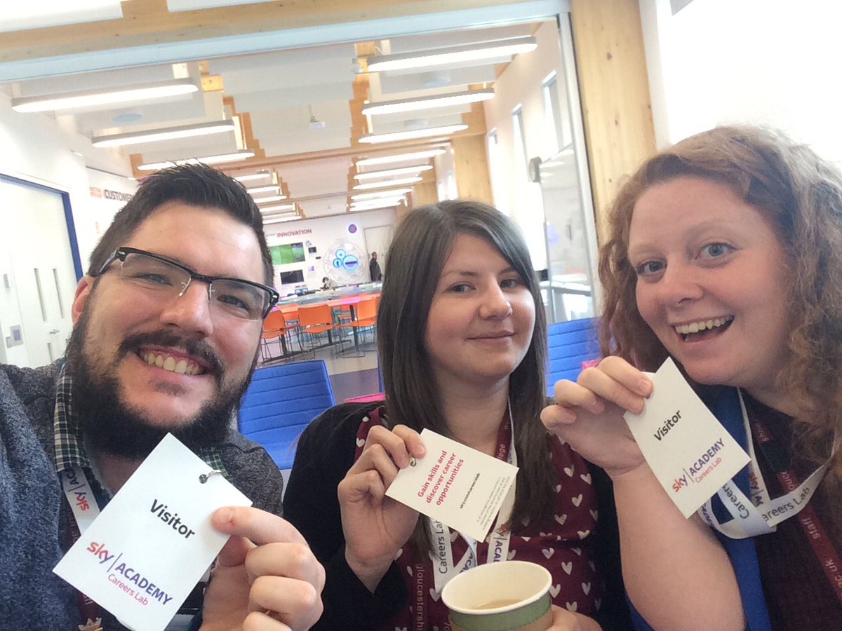 GC Crew Coaches are with <a href="/Gloscol/">Gloucestershire College</a> Business students at Sky Studios for their careers lab sessions #GCThinkBig