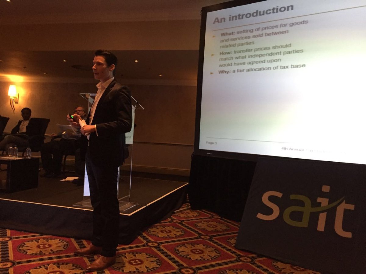 #taxstudentsconference2016 #taxprofessionalforaday @michelverhoosel from <a href="/EY_Africa/">EY Africa</a> talking about transfer pricing