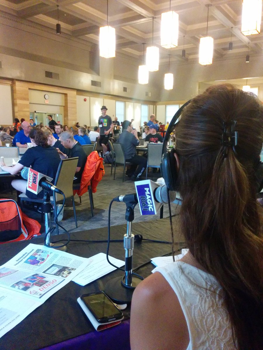 magic1061's tweet photo. Proud to be broadcasting at the Special Olympics athletes' breakfast!  #believeandachieve #guelphie #UofG #Guelph https://t.co/pvp2RpOYSj