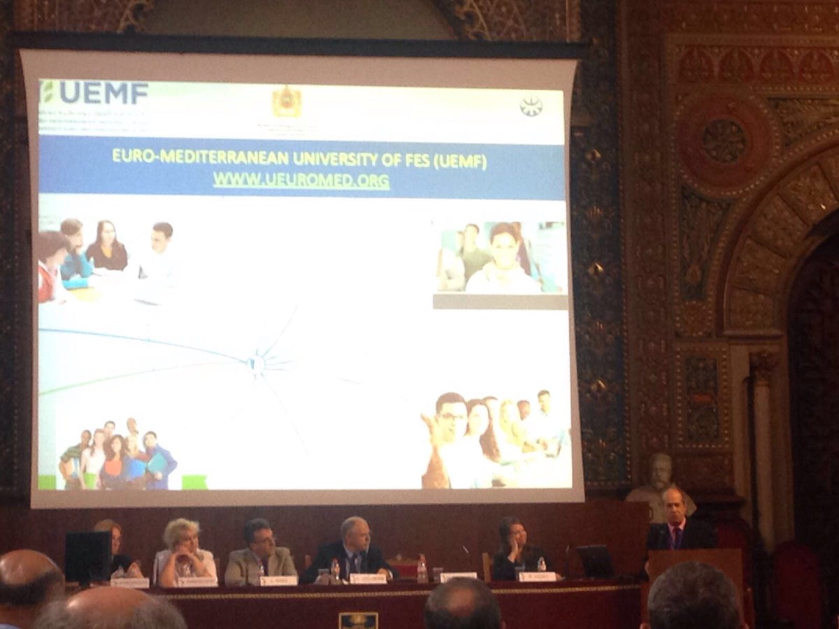 Rector of #UfM-labelled <a href="/_UEMF/">UEMF</a> presenting at #AECHE <a href="/UniBarcelona/">Universitat de Barcelona</a>