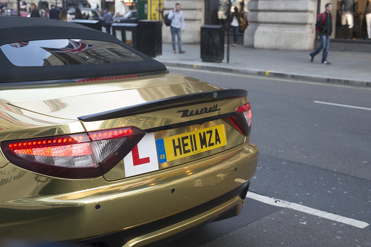 danbarker's tweet image. Spotted in Central London: Perfect city centre run-around for a learner driver.