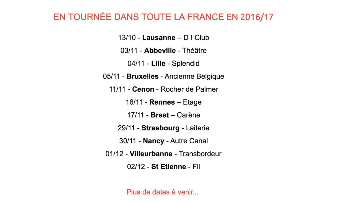 Sch_Mathafack's tweet photo. #Concert C'est COMPLET à Marseille et à Paris!!! 🤘🤘
La tournée arrive mes scélérats ! Voici les dates: 🏼 https://t.co/aWTUBVYgEz