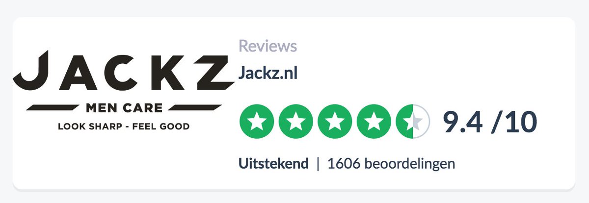 Alweer 1600 reviews. Bedankt voor het vertrouwen. We zijn blij dat we jullie mogen helpen om er goed uit te zien:-)