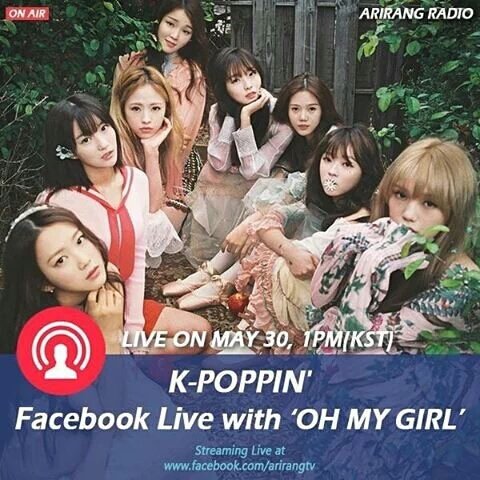 [INFO] Oh My Girl will be appear in ARIRANG RADIO on May 30th 13.00 KST
facebook.com/arirangtv
#오마이걸 #윈디데이