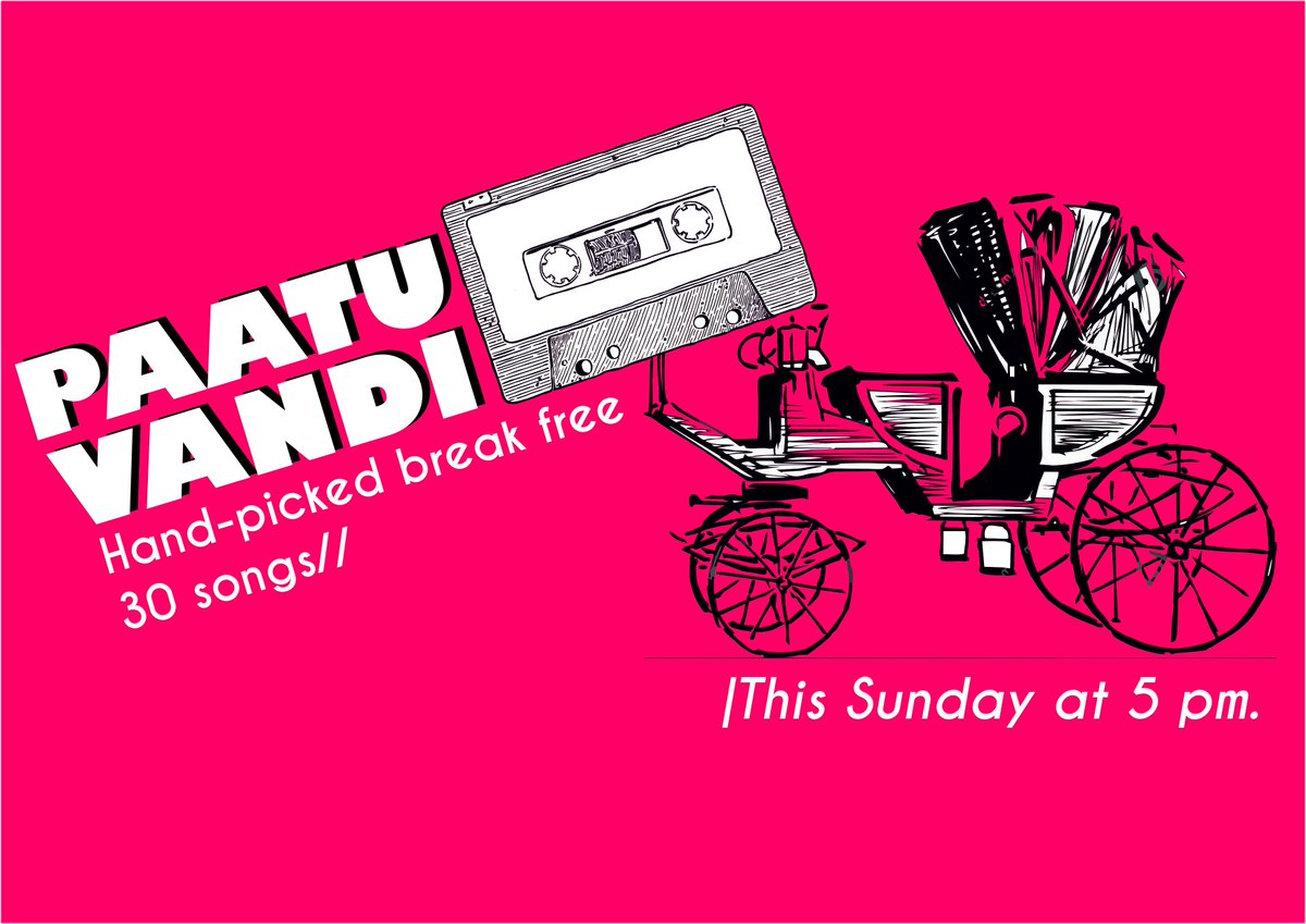 Now It's gonna be #PaatuVandi Hand Picked #BreakFree Songs On Sunday At 5pm In <a href="/SunMusic/">Sun Music</a> Don't Miss It