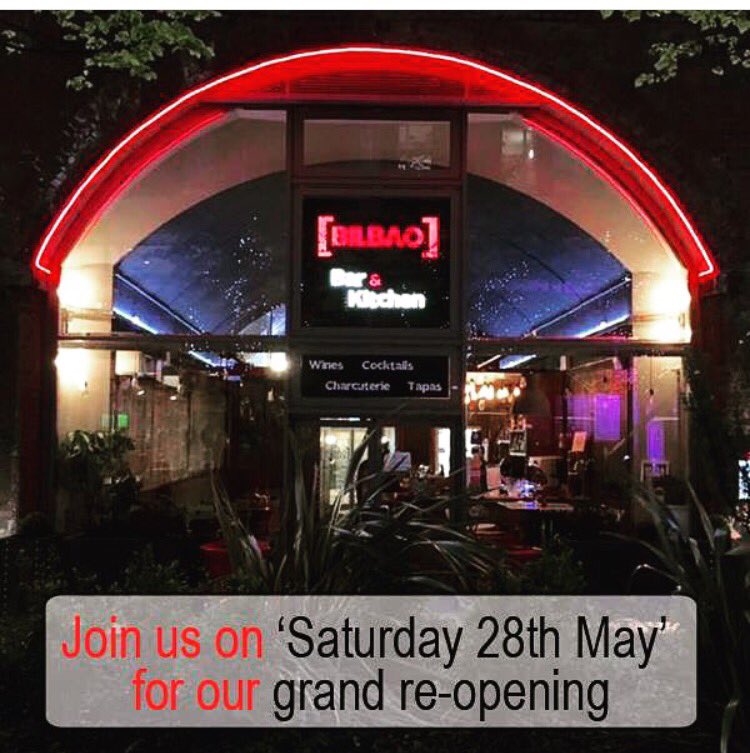 leedsbeerweek19's tweet photo. RT @bilbao_bar: Join us for the 'Grand re-opening' tomorrow, Saturday 28th May #LEEDS #OpeningNight 👌🍷💃🏻 https://t.co/BW29YDEp94