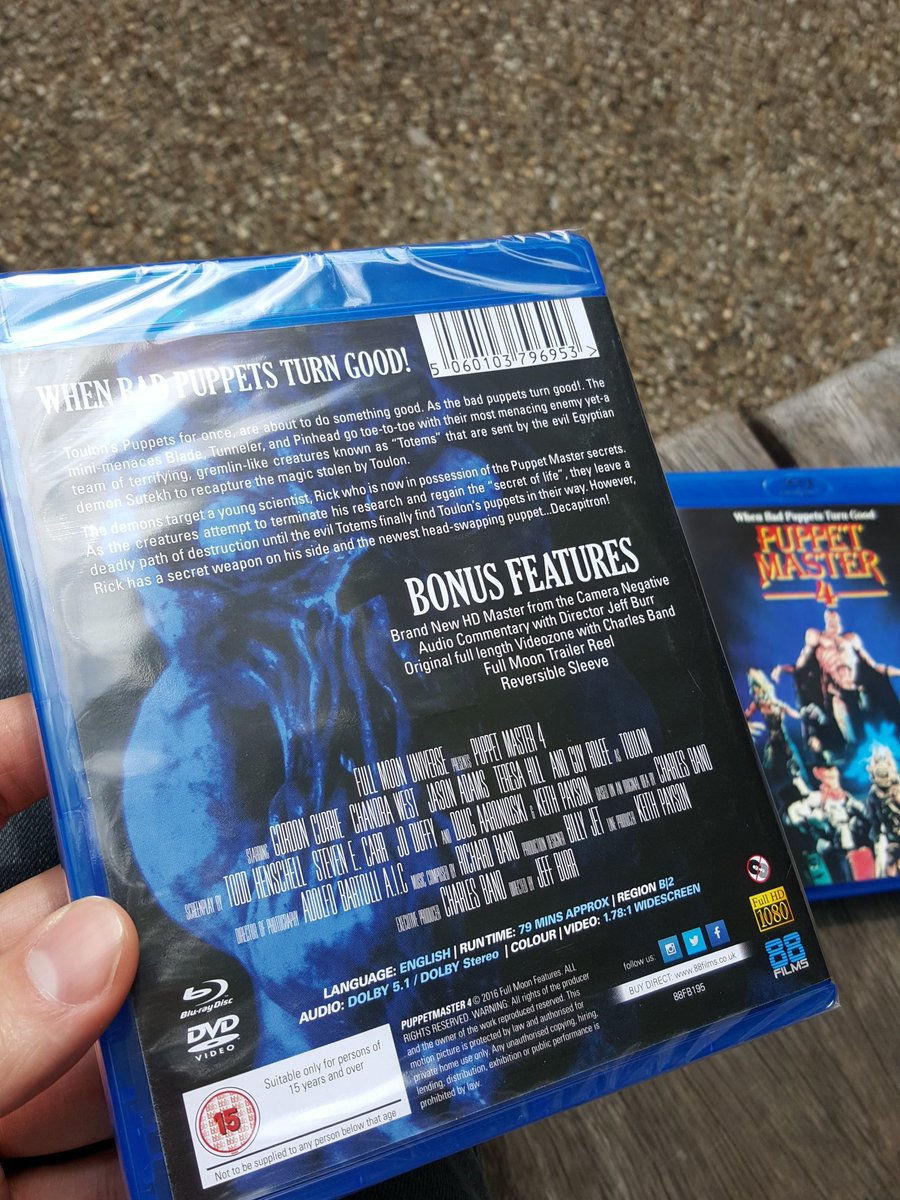 88_Films's tweet image. #puppetmaster4 now in the office. 88films.co.uk #fullmoon