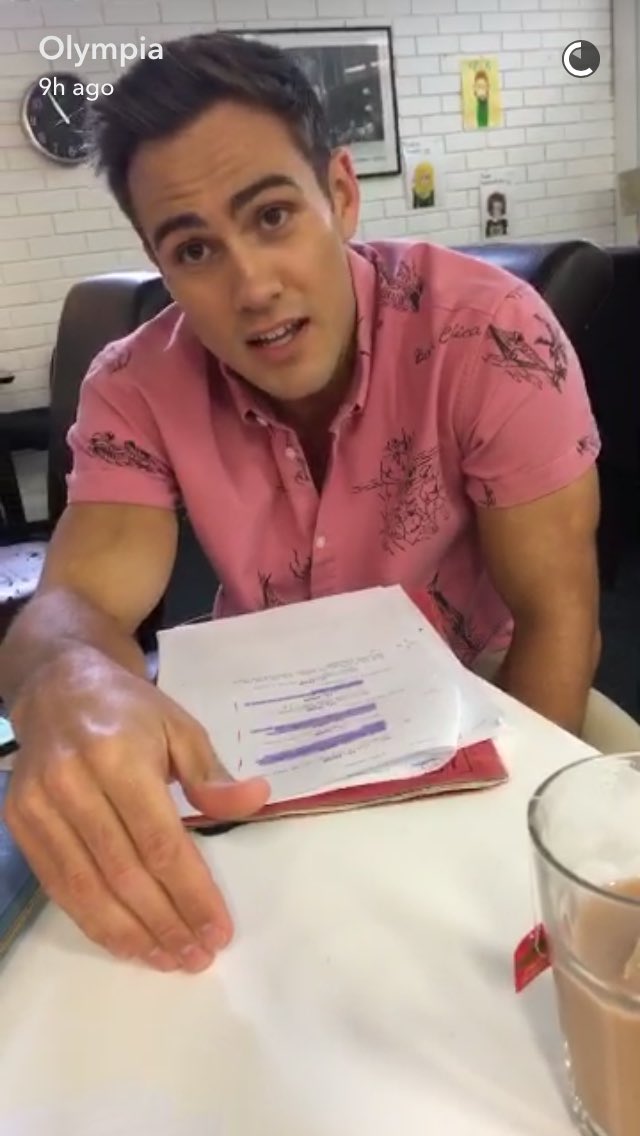 MattyWilsonFans's tweet image. Matt on Olympia's snapchat ❤️👻