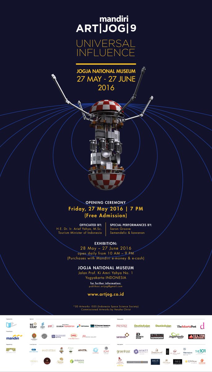 #mandiriartjog9 diselenggarakan selama sebulan loh, mulai 27 Mei - 27juni 2016.jngan lupa ajak org2 terkasih kamu ya