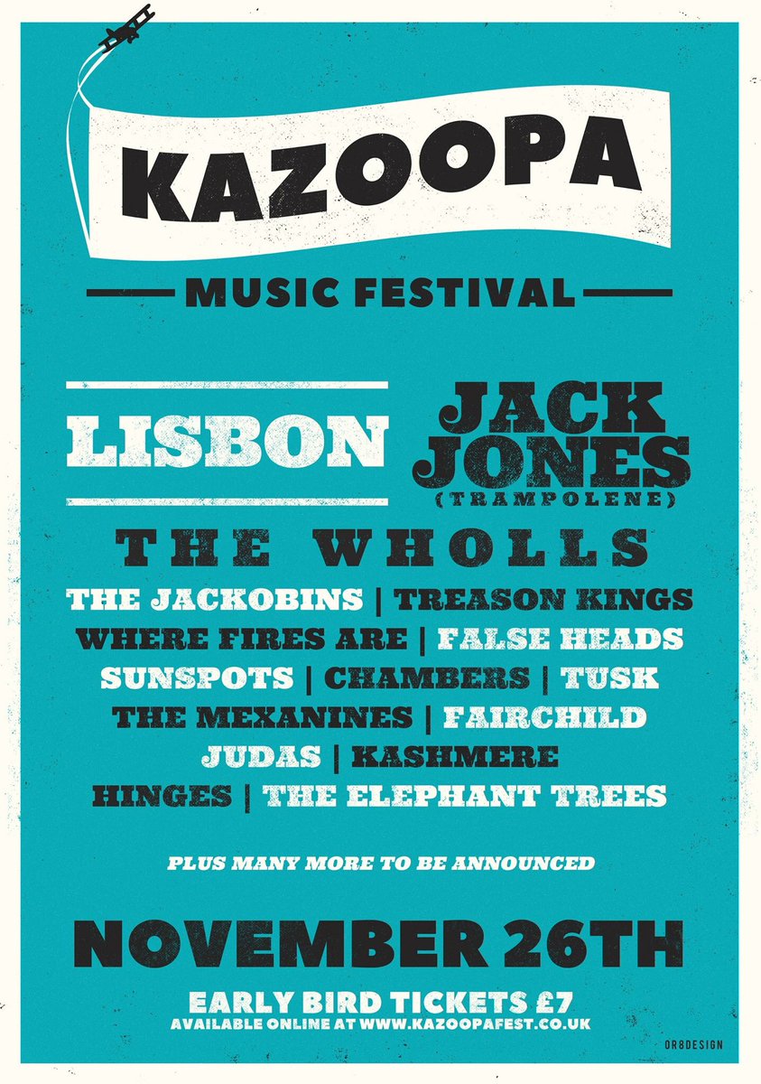KazoopaFest's tweet photo. We are proud to announce our first wave of KAZOOPA bands early bird tickets available now >>https://t.co/iNSC926FsT https://t.co/5Qsfr7VFfo