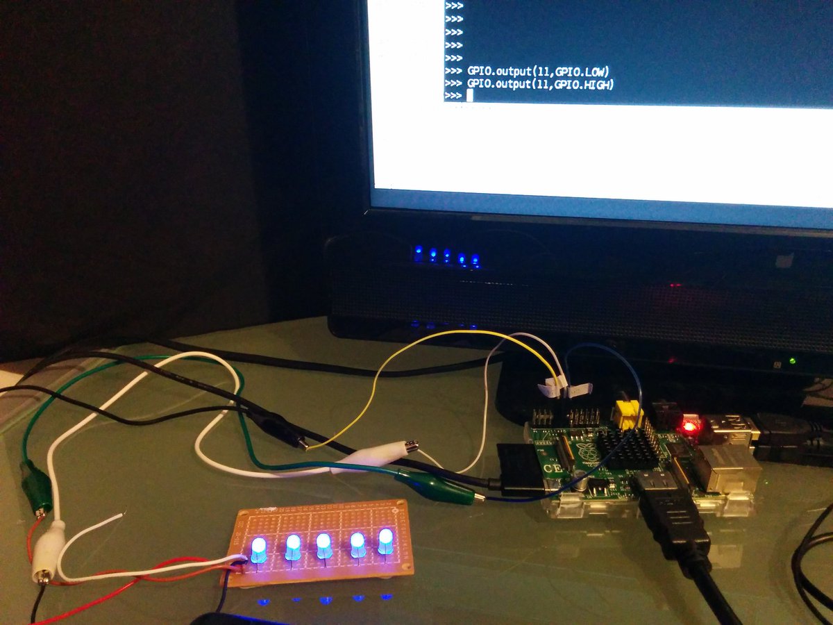 peterwallhead's tweet image. Writing #python to control physical electronic devices is pretty cool so far #realcoding #RaspberryPi #IoT