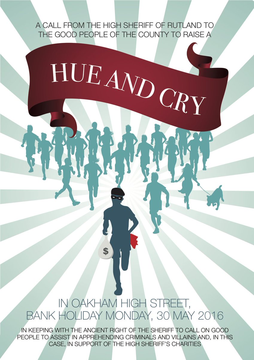 The #Oakham Hue &amp; Cry is this #Monday! Lets raise funds for charity! j.mp/ThisIsOakham