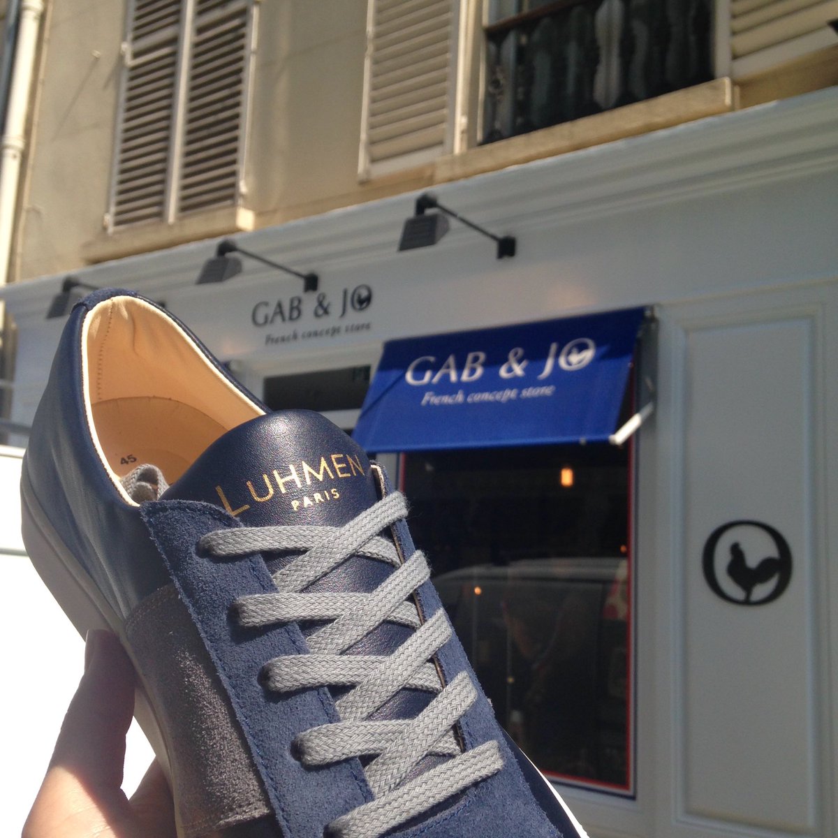 LUHMEN's tweet photo. Retrouvez LUHMEN dès aujourd'hui à Saint-Germain-des-Prés chez GAB&amp;JO au 28 rue Jacob !!! #sneakers #luhmen #gab&amp;jo https://t.co/MLA9UalOs7