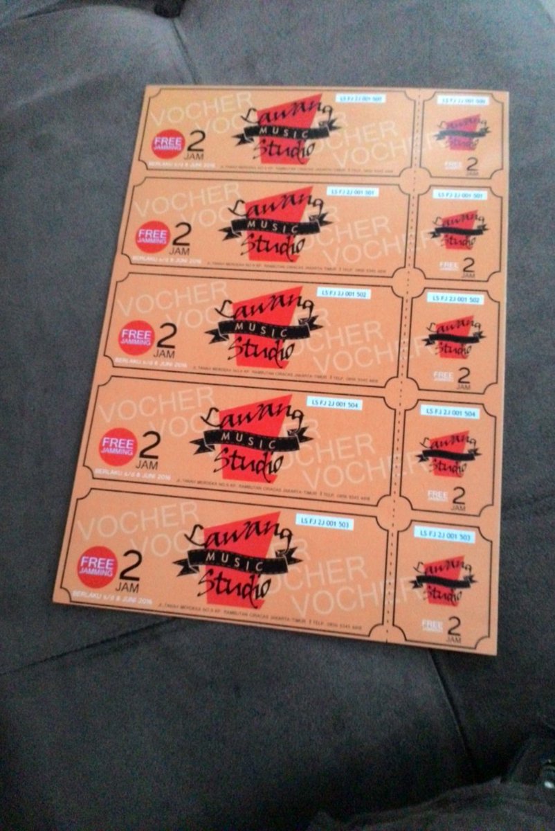 Besok di merdeka sembilan bakal bagi2 voucher dari lawang musik studio