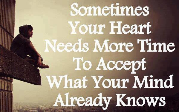 message_mobile's tweet image. Sometimes your #heart needs more #time to accept what your #mind already knows.