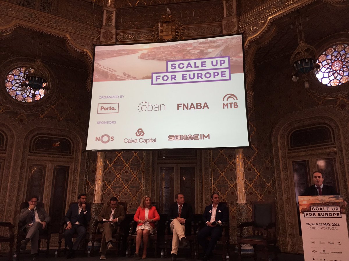 Caixa_capital's tweet photo. We are proud supporters of @scaleupporto @EBAN_org event #ScaleUpforEurope. @StephanMorais @ closing session shortly https://t.co/pm9OhV0VP8
