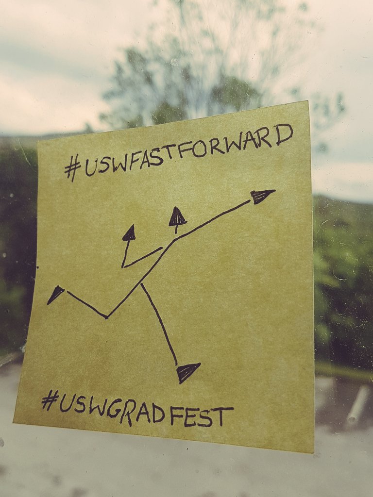 lloydthehuman's tweet photo. Which direction will you take @uswfastforward Can't wait to see what ya got! #uswfastforward #uswgradfest https://t.co/0lC29YwWrR