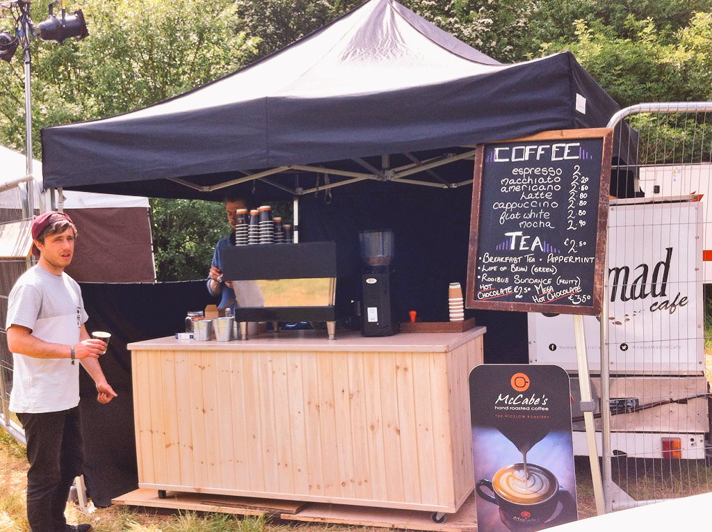 NomadMobileCafe's tweet photo. Hello party peolpe! Come rehydrate &amp; caffeinate with us @LIFE @laurentgarnier @2ManyDJs #Life2016 #SummerFestival https://t.co/QFHlVOaZU8
