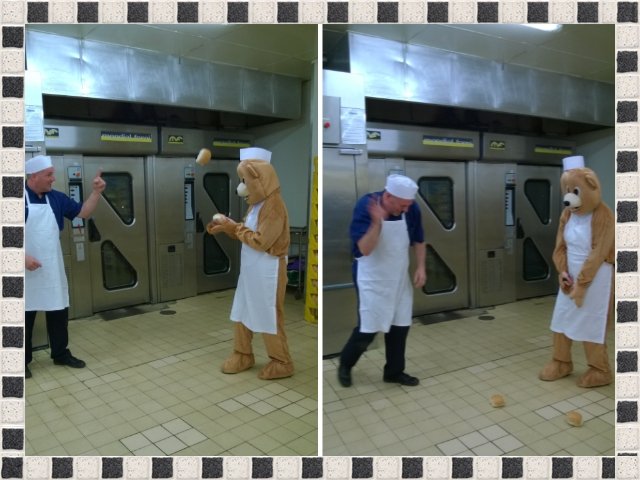 MiaTarry's tweet photo. @colly75 @Davies1979Simon apparently I'm not suited 2 Bakery work but I had the hat the pinny and they had the buns! https://t.co/sCFThIjOi0