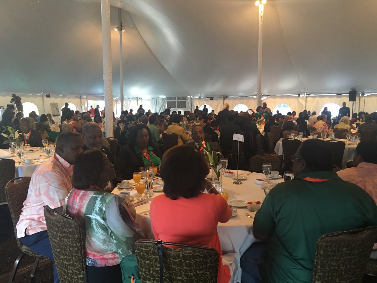 FAMU_1887's tweet image. A sea of excited Rattlers are gathered today for an enthusiastic update from our @RattlerinChief! #FAMUnity