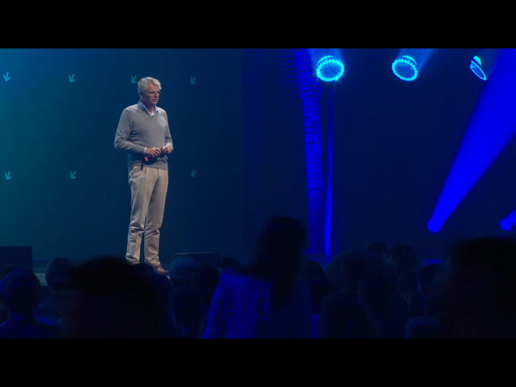 TomTom's tweet photo. "We're on the eve of something great - the #selfdrivingcar" Harold Goddijn @TNWconference #TNWEurope https://t.co/emiPE2qJRB