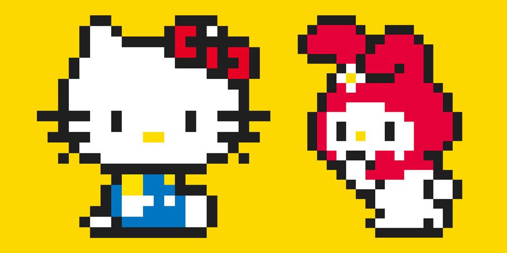 NintendoUK's tweet photo. Hello Kitty &amp; My Melody join the world of Super Mario! Their costumes and event courses are now in #SuperMarioMaker! https://t.co/uLKuQmGO9O