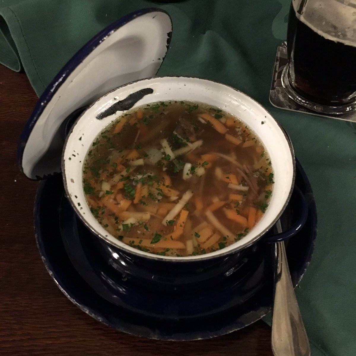logandonaldson's tweet photo. @SesameSquirrel rib soup to start. Have to walk before you run #powereating https://t.co/nQ63zYi5cB