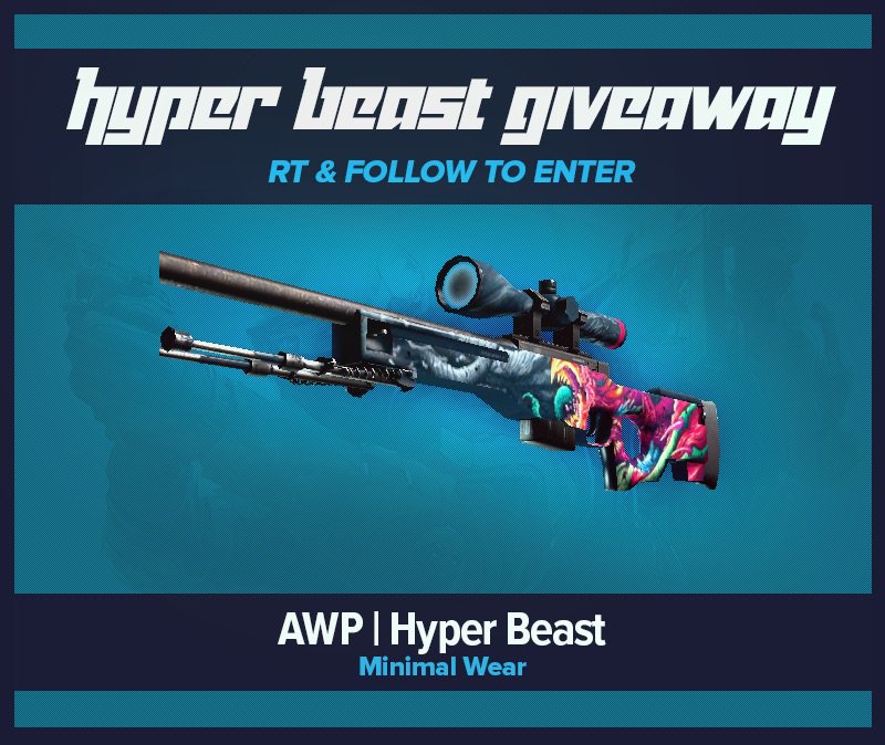 flikQ's tweet image. GIVEAWAY! AWP Hyperbeast MW! RT &amp;amp; Follow to enter. #CSGOGIVEAWAY